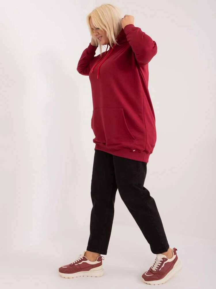 Basic Feel Good Megztinis-RV-BL-6338.19X-bordo