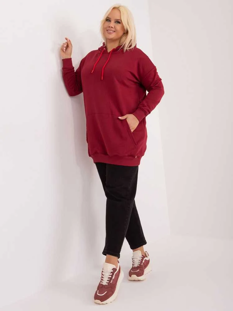 Basic Feel Good Megztinis-RV-BL-6338.19X-bordo
