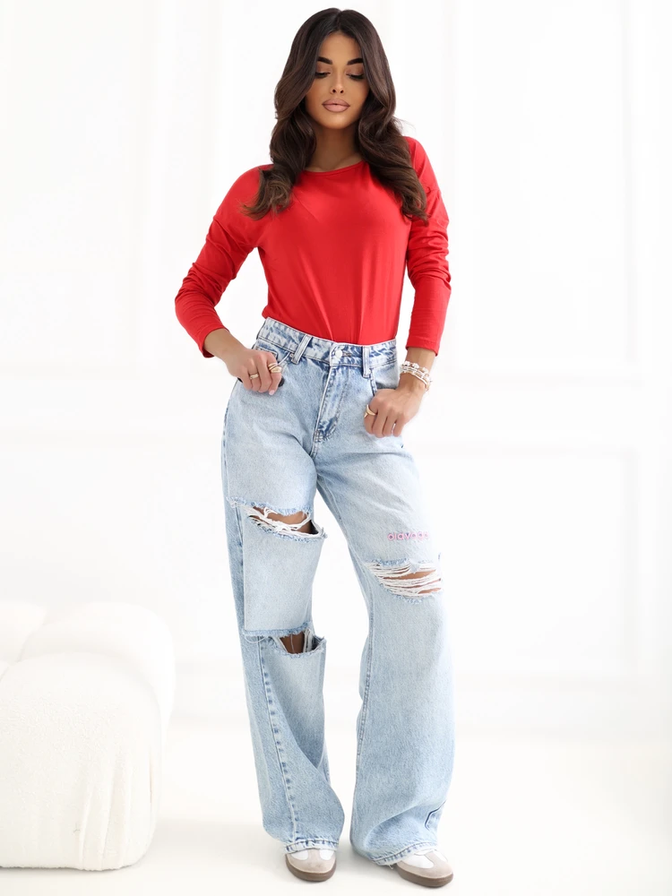Basic Feel Good Palaidinė-RV-BZ-5121.25P-raudona