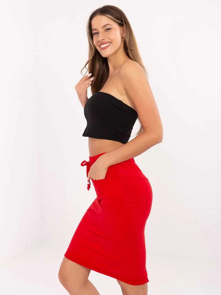 Basic Feel Good Spódnica-RV-SD-4793-1.32-red