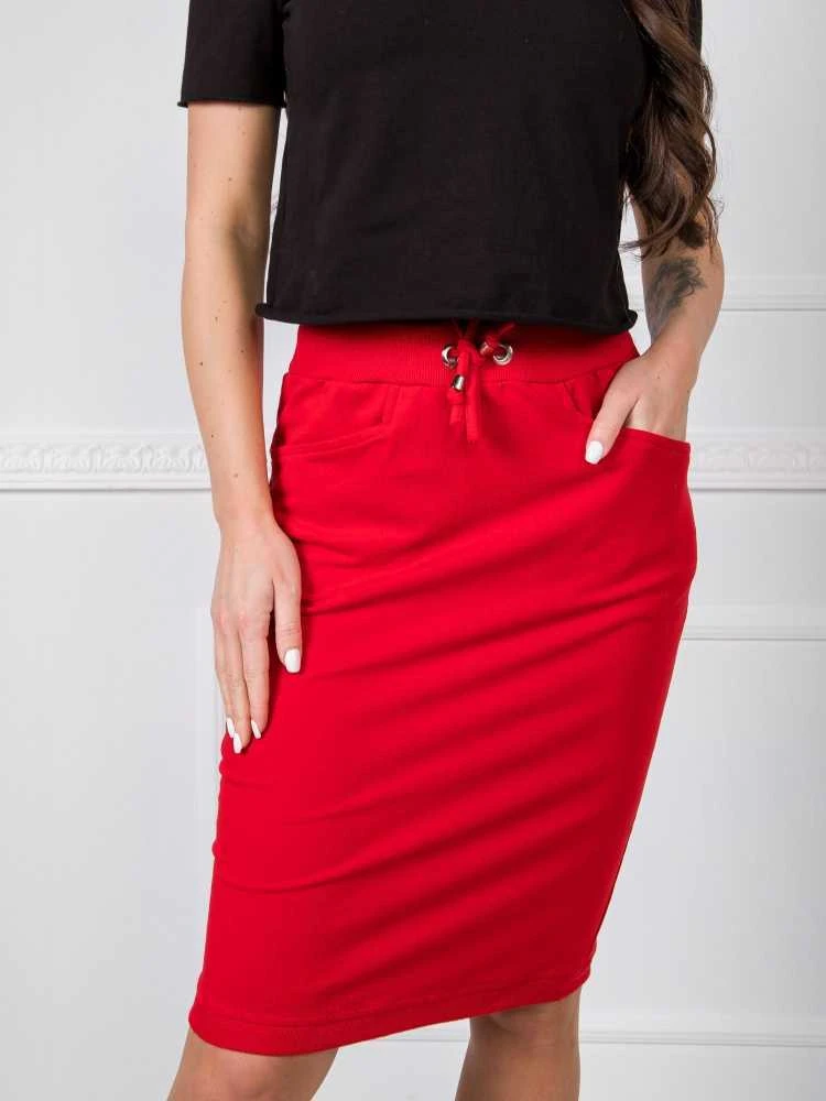 Basic Feel Good Spódnica-RV-SD-4793-1.32-red