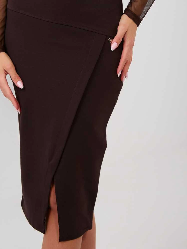Basic Feel Good Spódnica-RV-SD-7847.80-ciemny ruda
