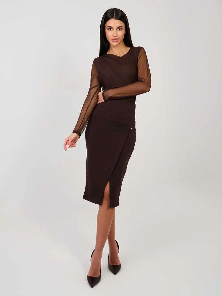Basic Feel Good Spódnica-RV-SD-7847.80-ciemny ruda