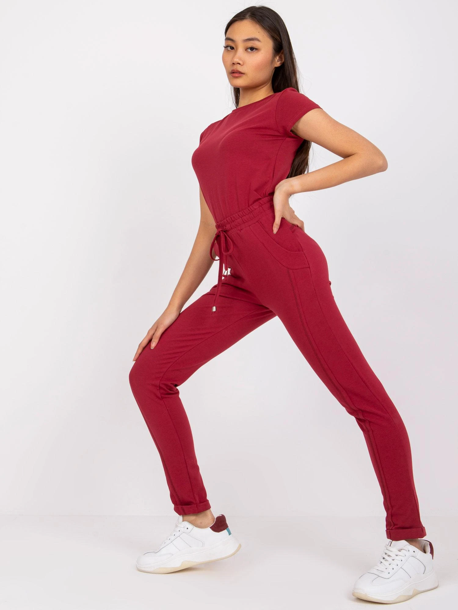 Basic Feel Good Sportinės kelnės-RV-DR-3589.06X-bordo