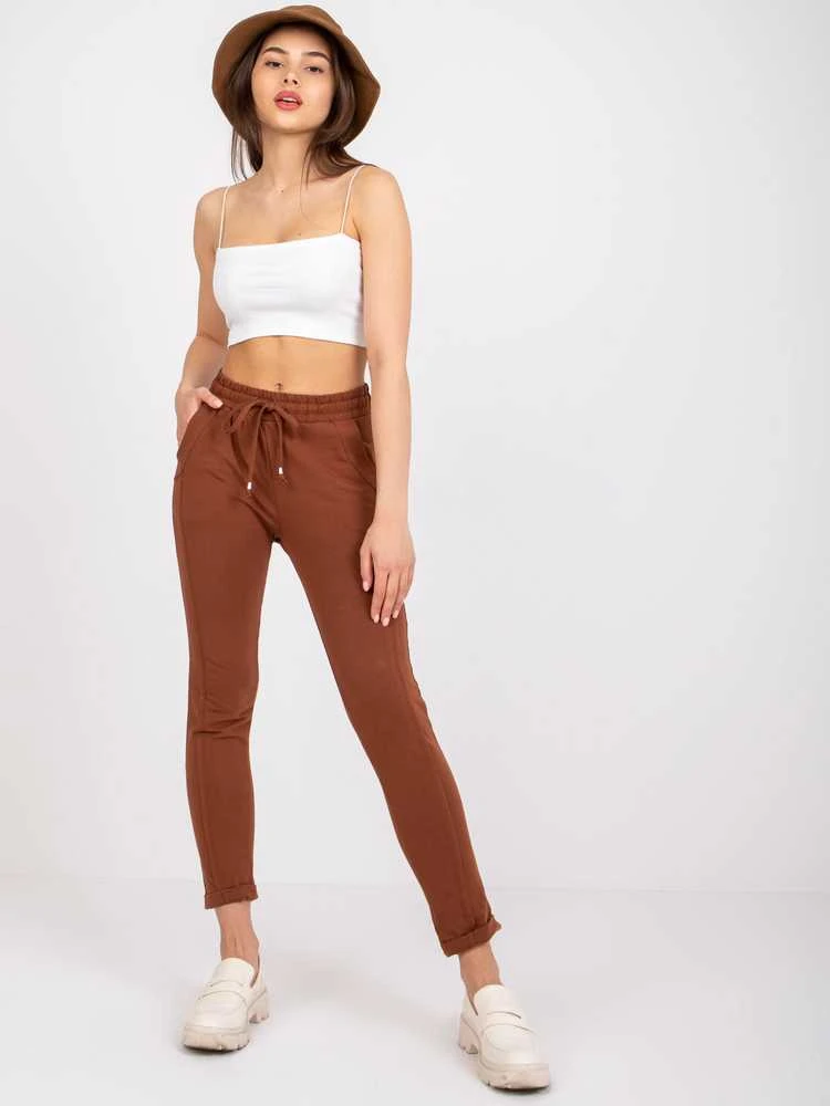 Basic Feel Good Sportinės kelnės - RV-DR-3589.07X - tamsiai rudos