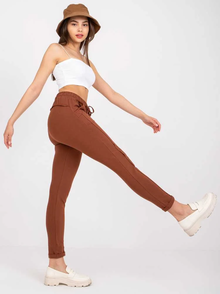 Basic Feel Good Sportinės kelnės - RV-DR-3589.07X - tamsiai rudos