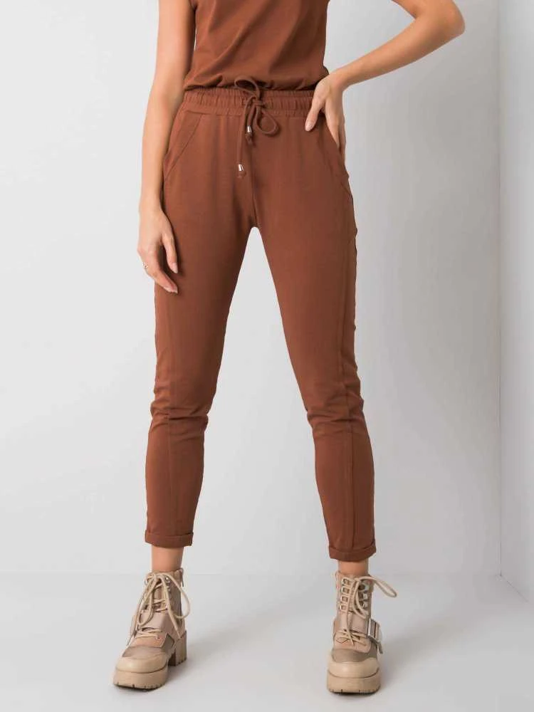 Basic Feel Good Sportinės kelnės - RV-DR-3589.07X - tamsiai rudos