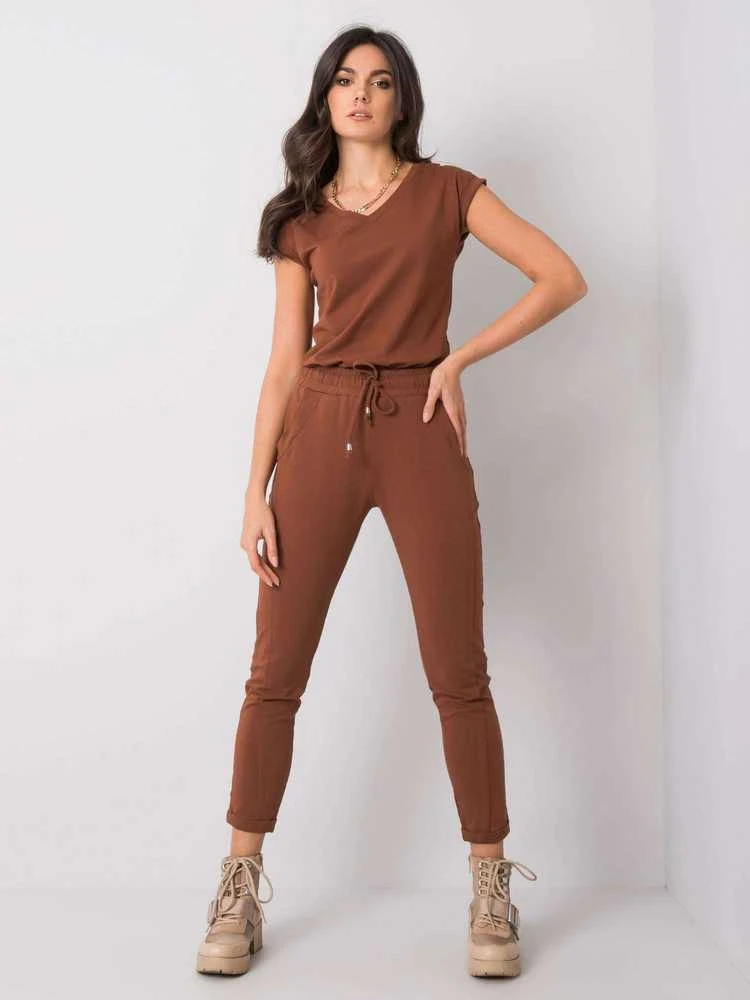 Basic Feel Good Sportinės kelnės - RV-DR-3589.07X - tamsiai rudos