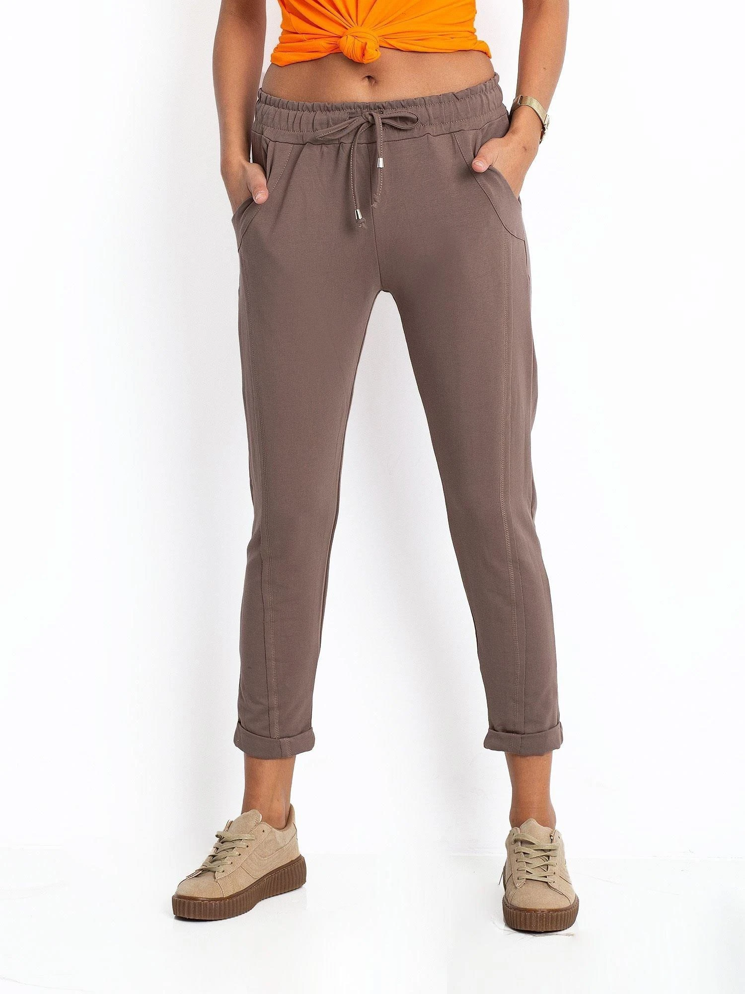 Basic Feel Good Sportinės kelnės-RV-DR-3589.07X-rudos