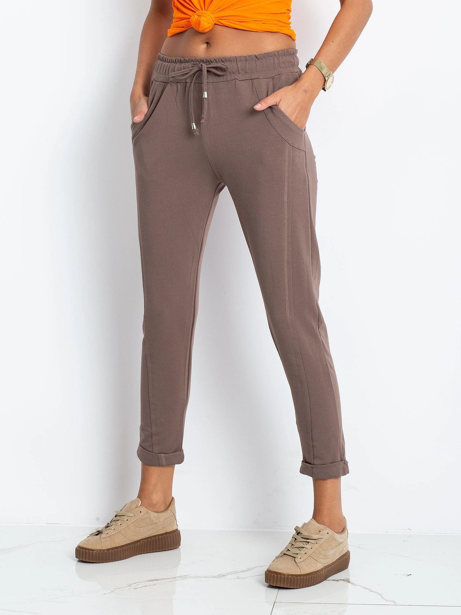 Basic Feel Good Sportinės kelnės-RV-DR-3589.07X-rudos