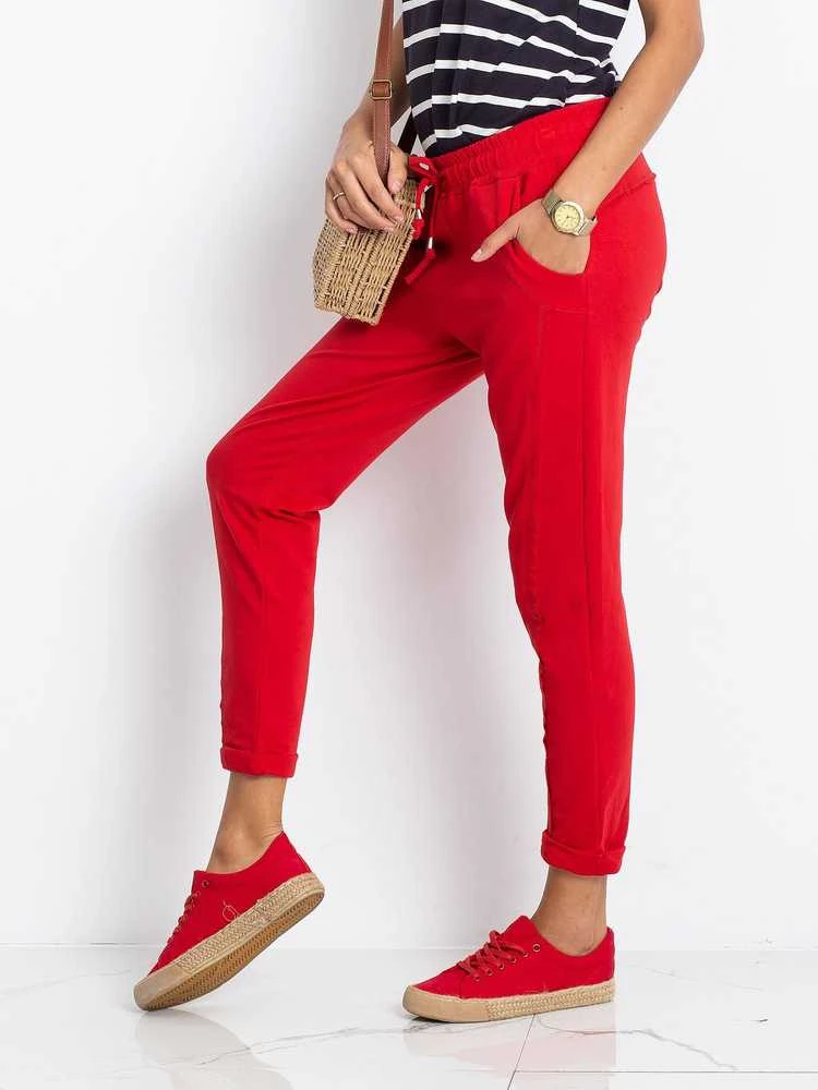 Basic Feel Good Sportinės kelnės-RV-DR-3589.08X-raudona