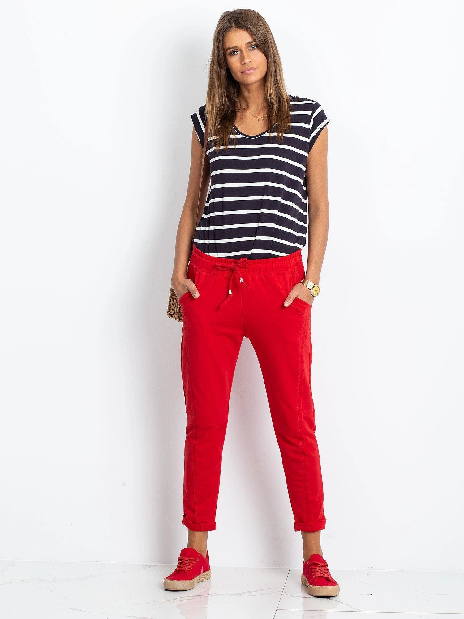 Basic Feel Good Sportinės kelnės-RV-DR-3589.08X-raudona