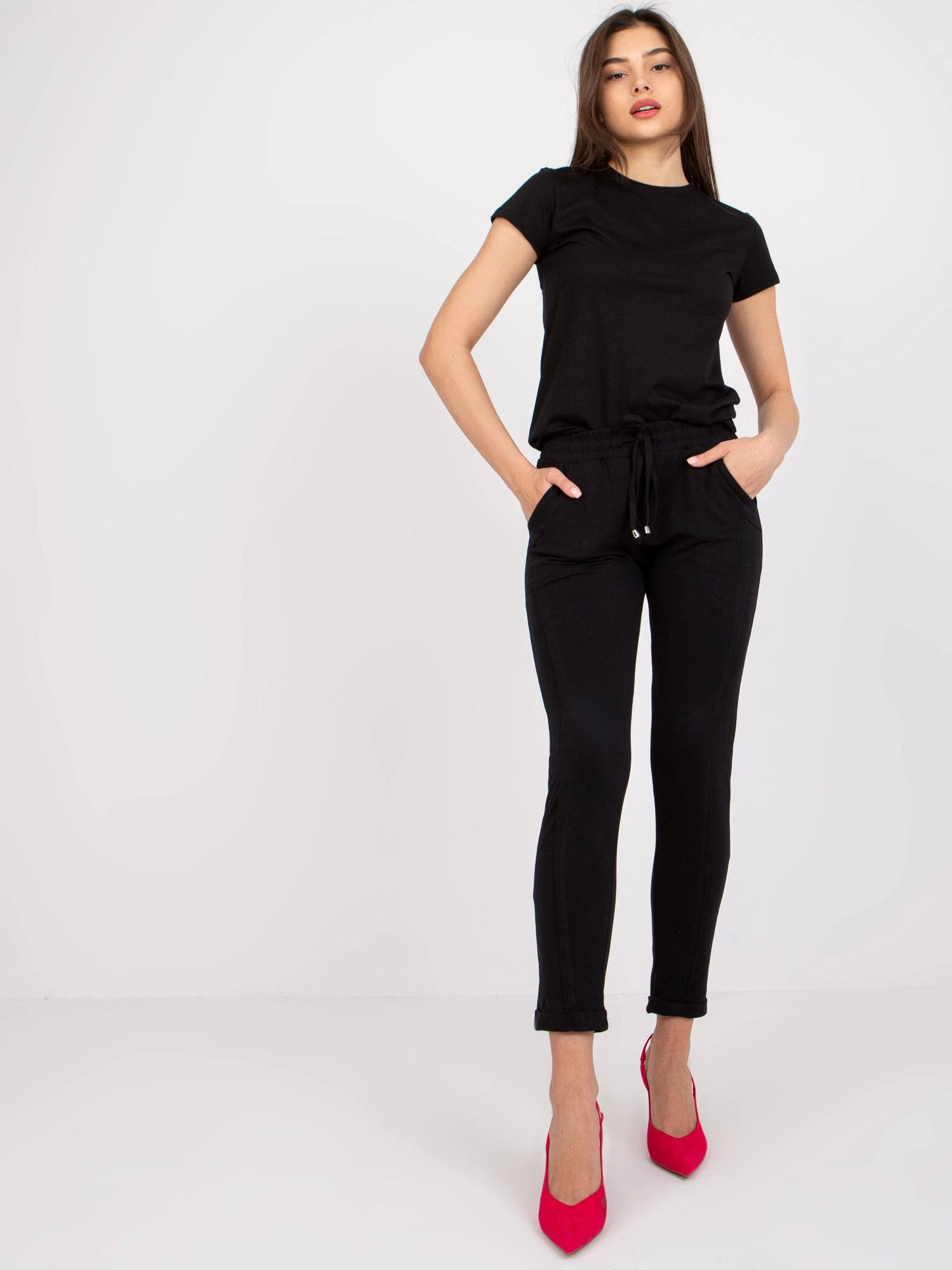 Basic Feel Good Sportinės kelnės - RV-DR-3589.09X - juodos