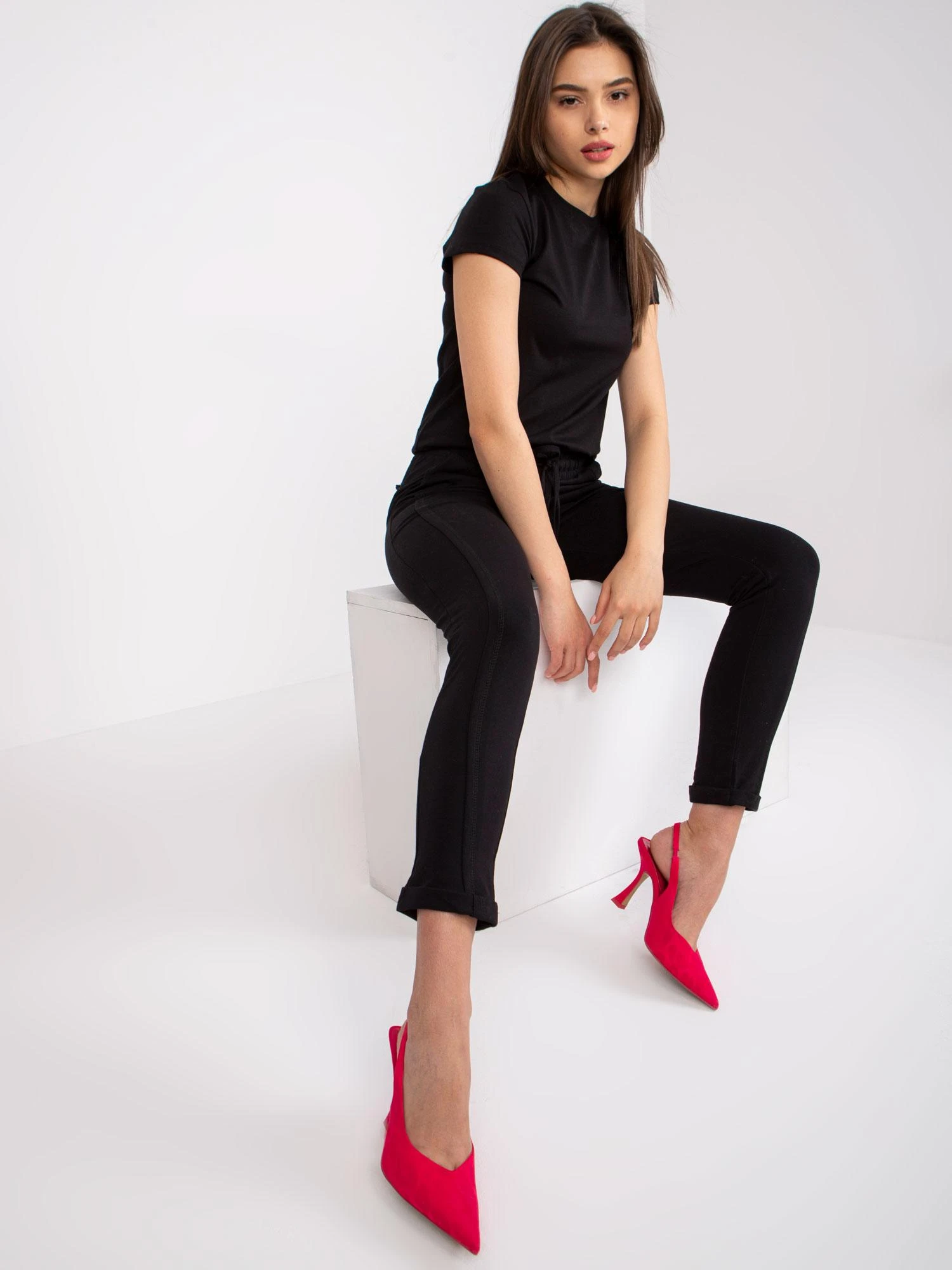Basic Feel Good Sportinės kelnės - RV-DR-3589.09X - juodos