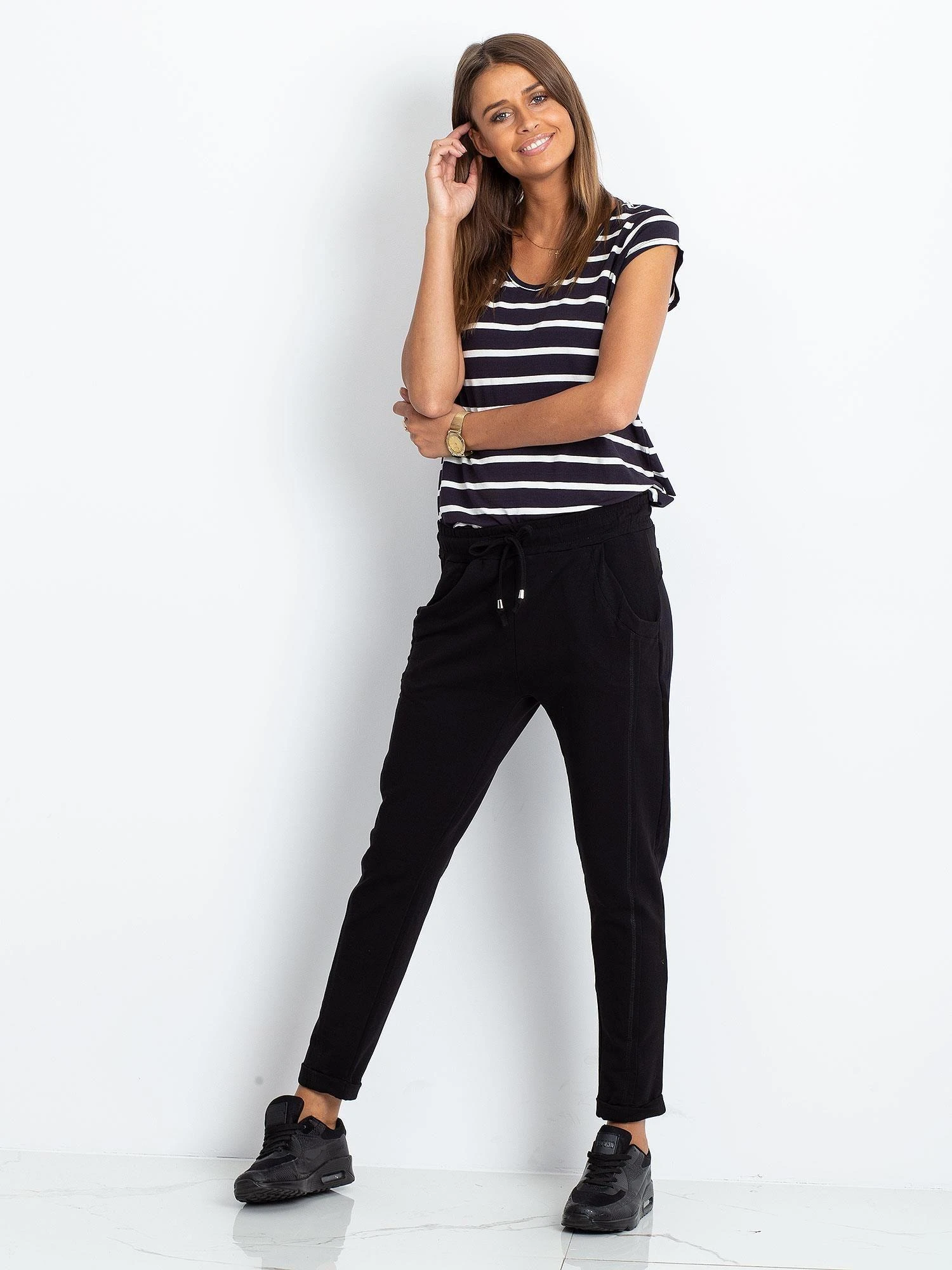 Basic Feel Good Sportinės kelnės - RV-DR-3589.09X - juodos