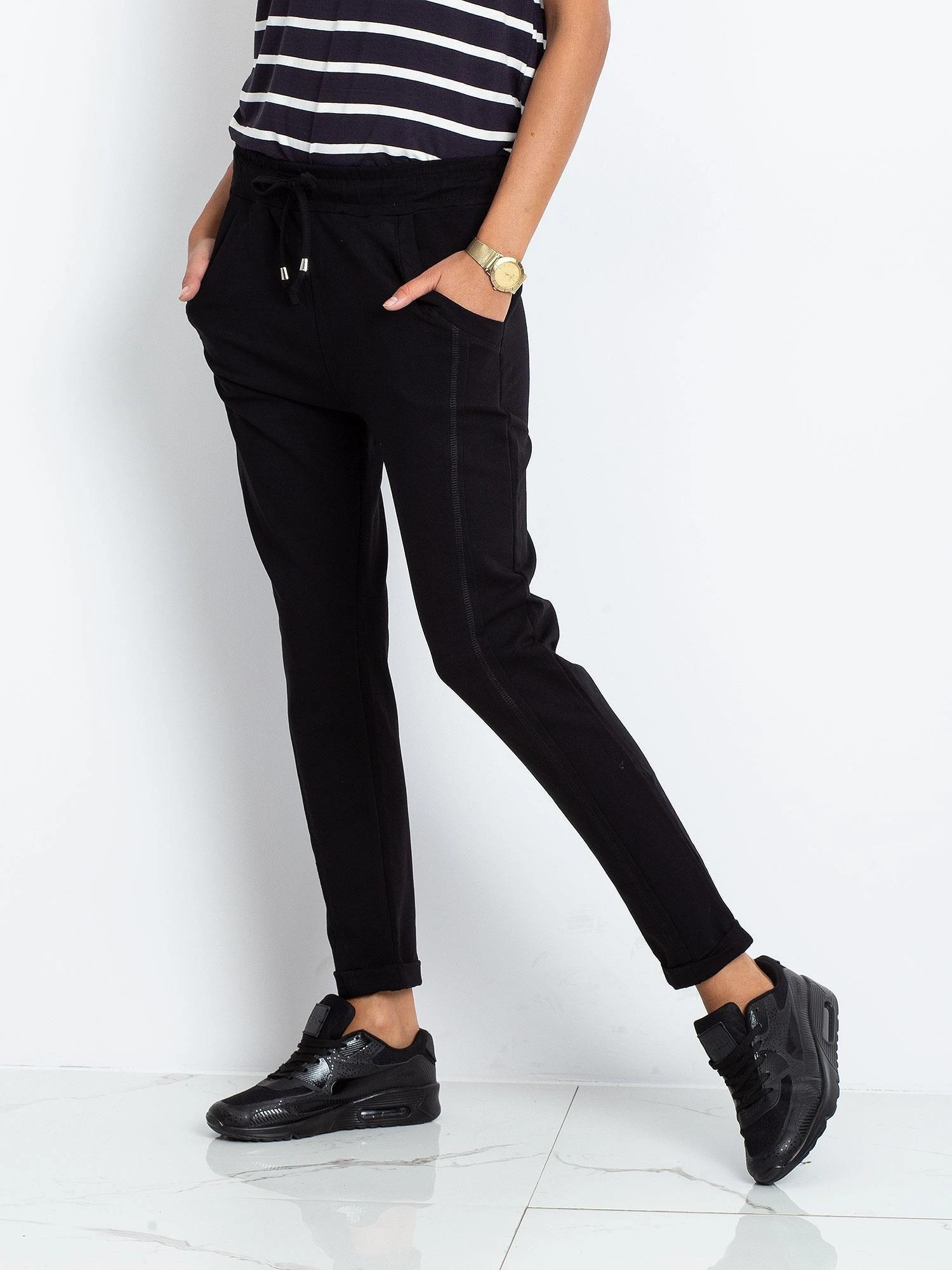 Basic Feel Good Sportinės kelnės - RV-DR-3589.09X - juodos