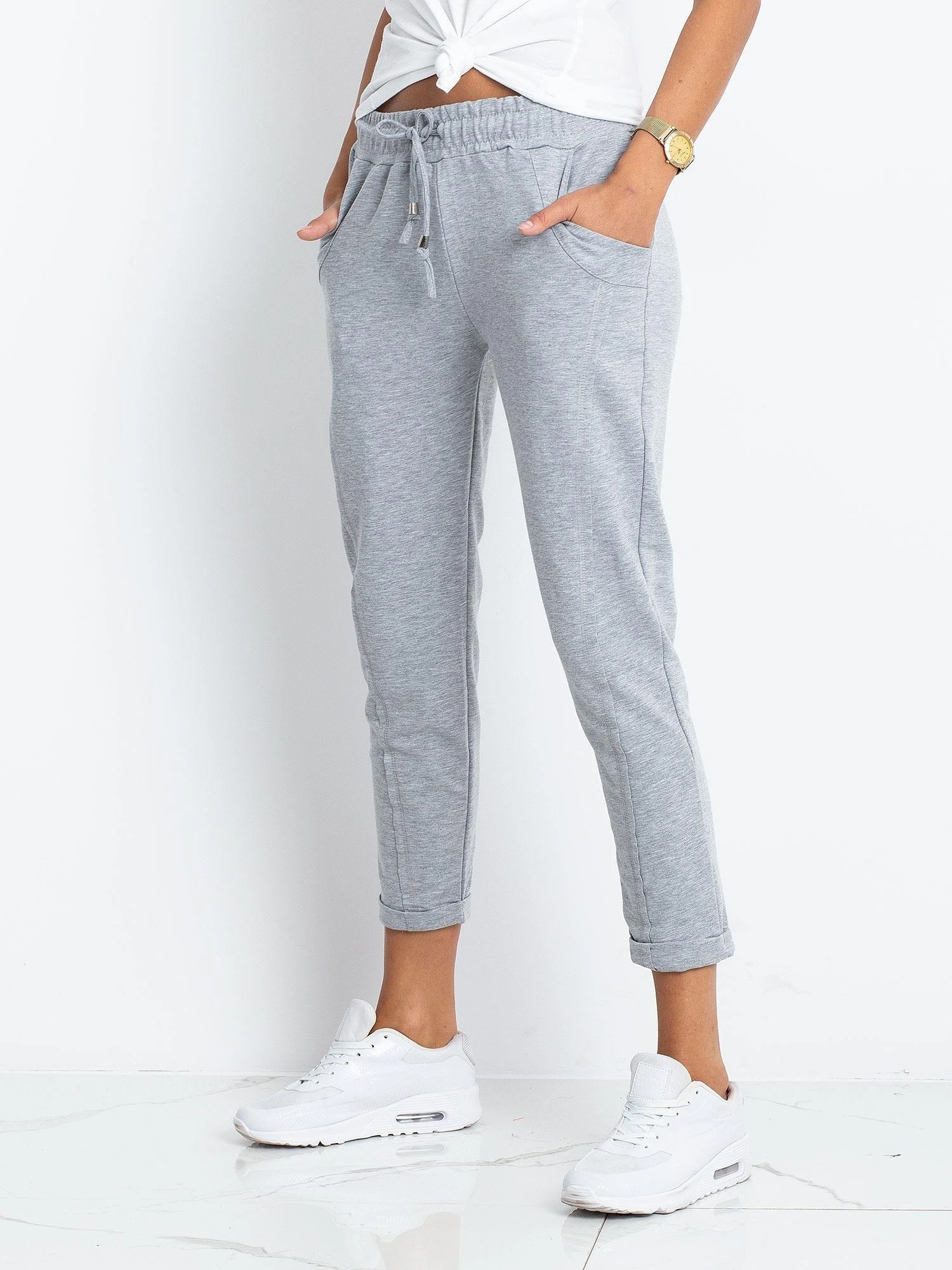 Basic Feel Good Sportinės kelnės-RV-DR-3589.09X-pilkos