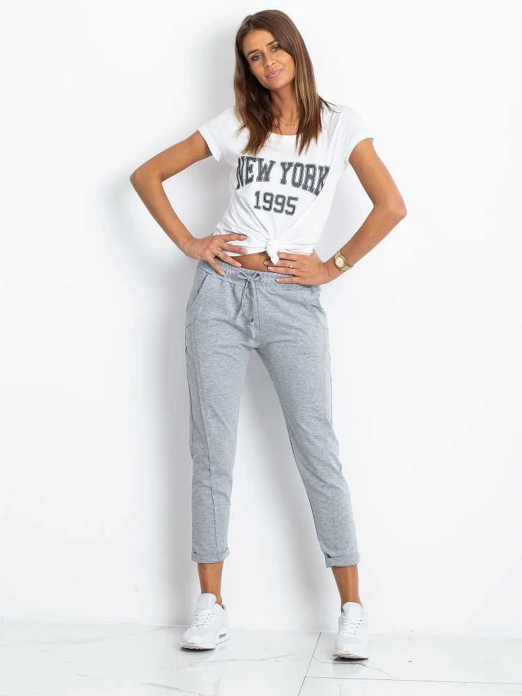 Basic Feel Good Sportinės kelnės-RV-DR-3589.09X-pilkos