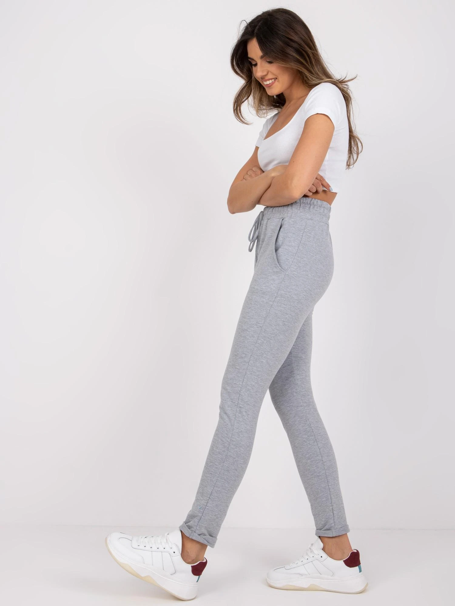 Basic Feel Good Sportiniai kelnės - RV-DR-3698.05X - pilkos spalvos