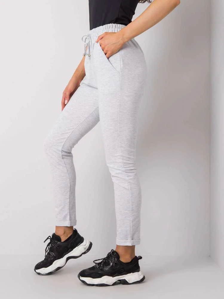 Basic Feel Good Sportinės kelnės - RV-DR-3698.06X - šviesiai pilkos