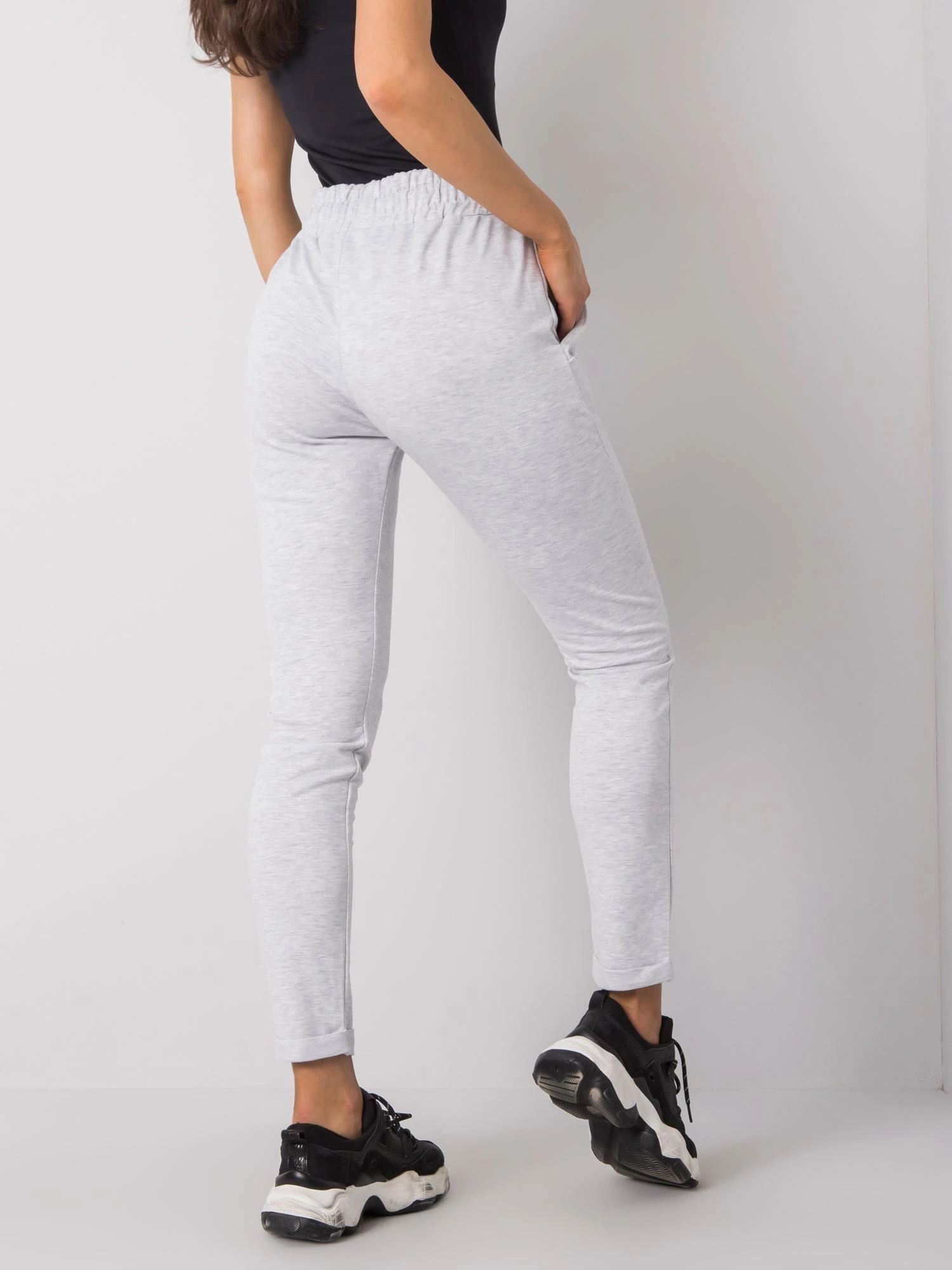 Basic Feel Good Sportinės kelnės - RV-DR-3698.06X - šviesiai pilkos