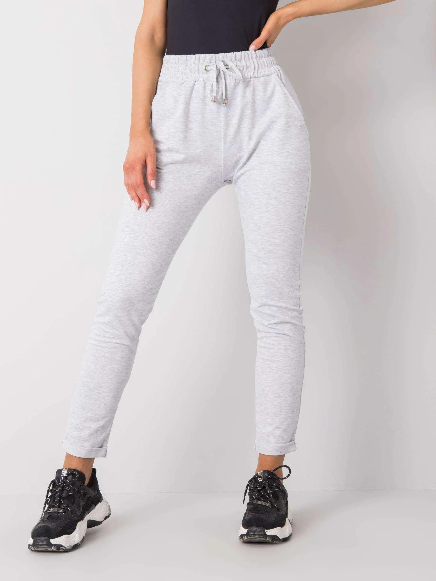 Basic Feel Good Sportinės kelnės - RV-DR-3698.06X - šviesiai pilkos