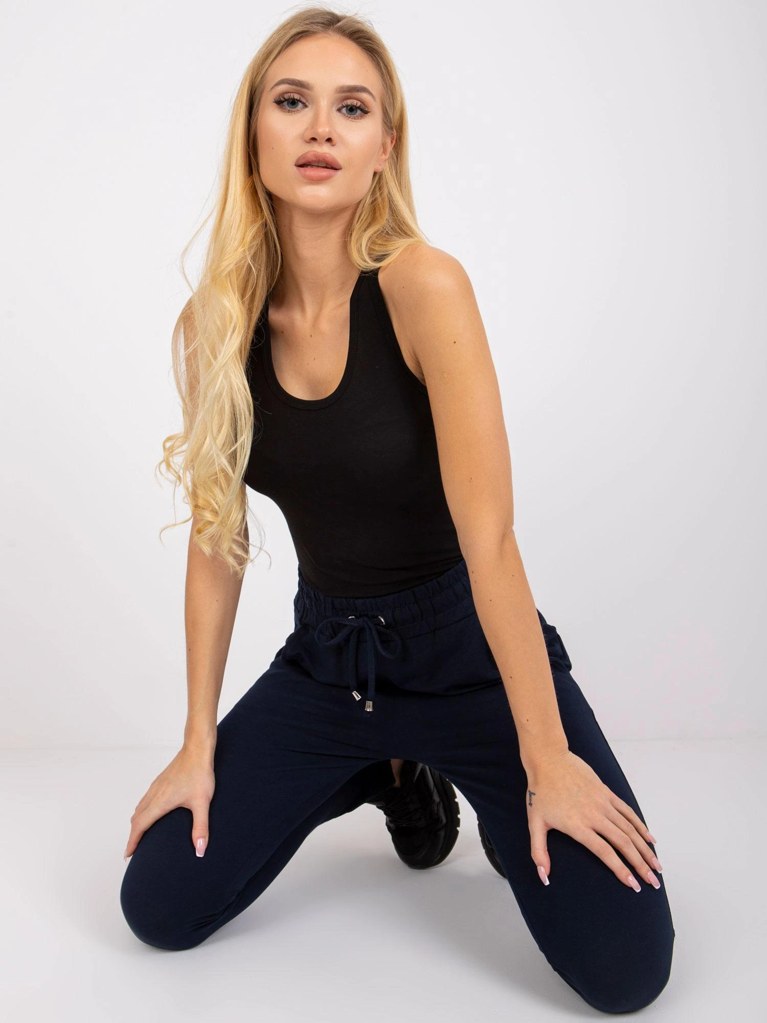 Basic Feel Good Sportinės kelnės-RV-DR-3698.06X tamsiai mėlynos spalvos
