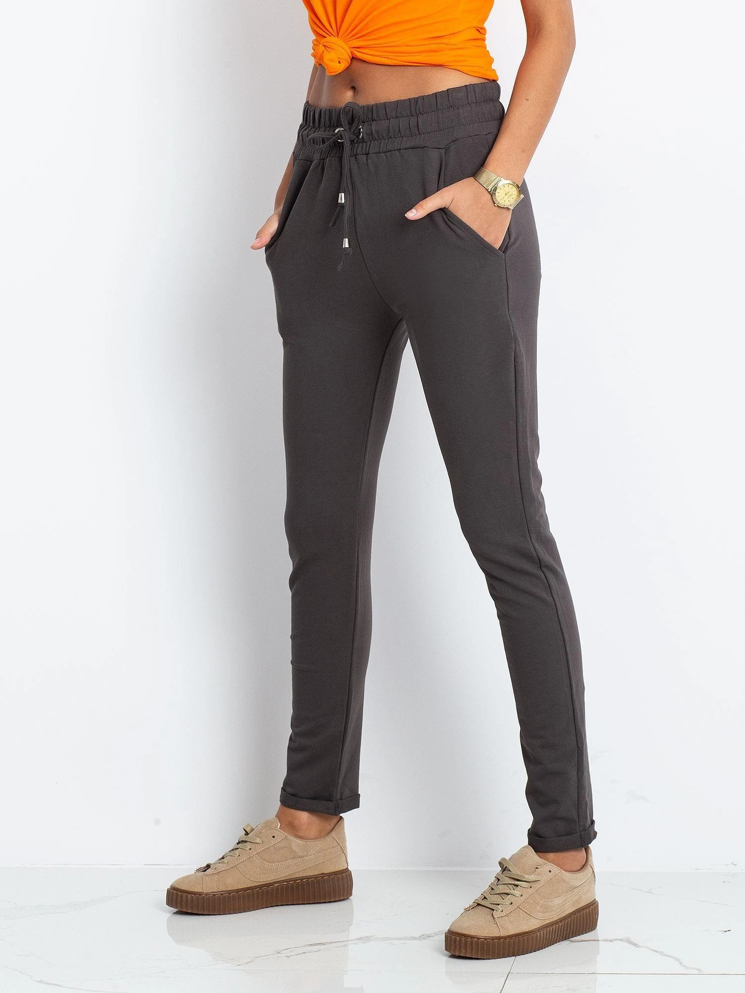 Basic Feel Good Sportinės kelnės – RV-DR-3698.08X – tamsi chaki