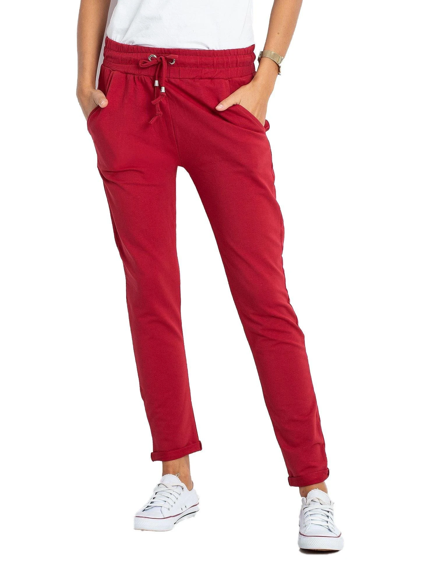 Basic Feel Good Sportinės kelnės-RV-DR-3698.09X-bordo