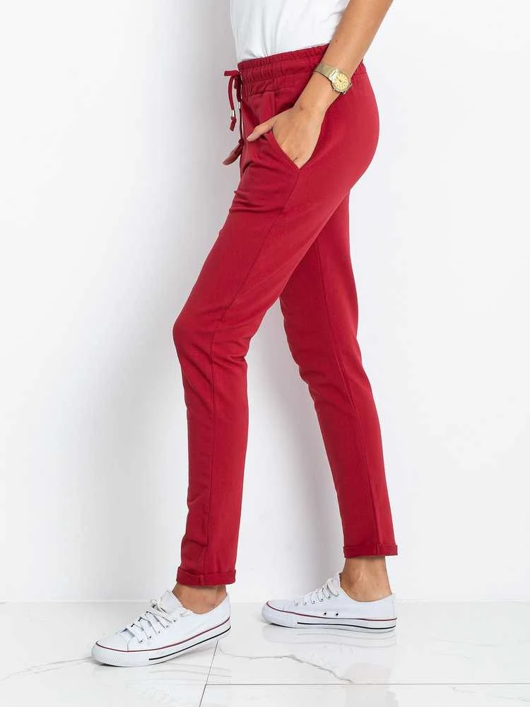 Basic Feel Good Sportinės kelnės-RV-DR-3698.09X-bordo