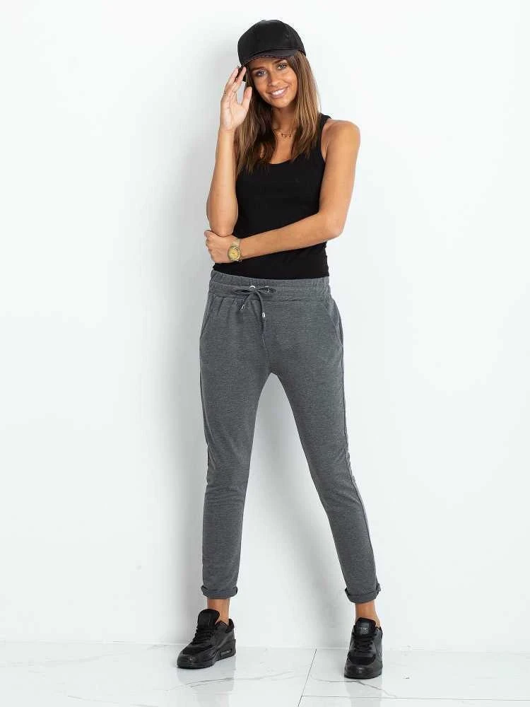Basic Feel Good Sportinės kelnės - RV-DR-3698.09X - tamsiai pilkos