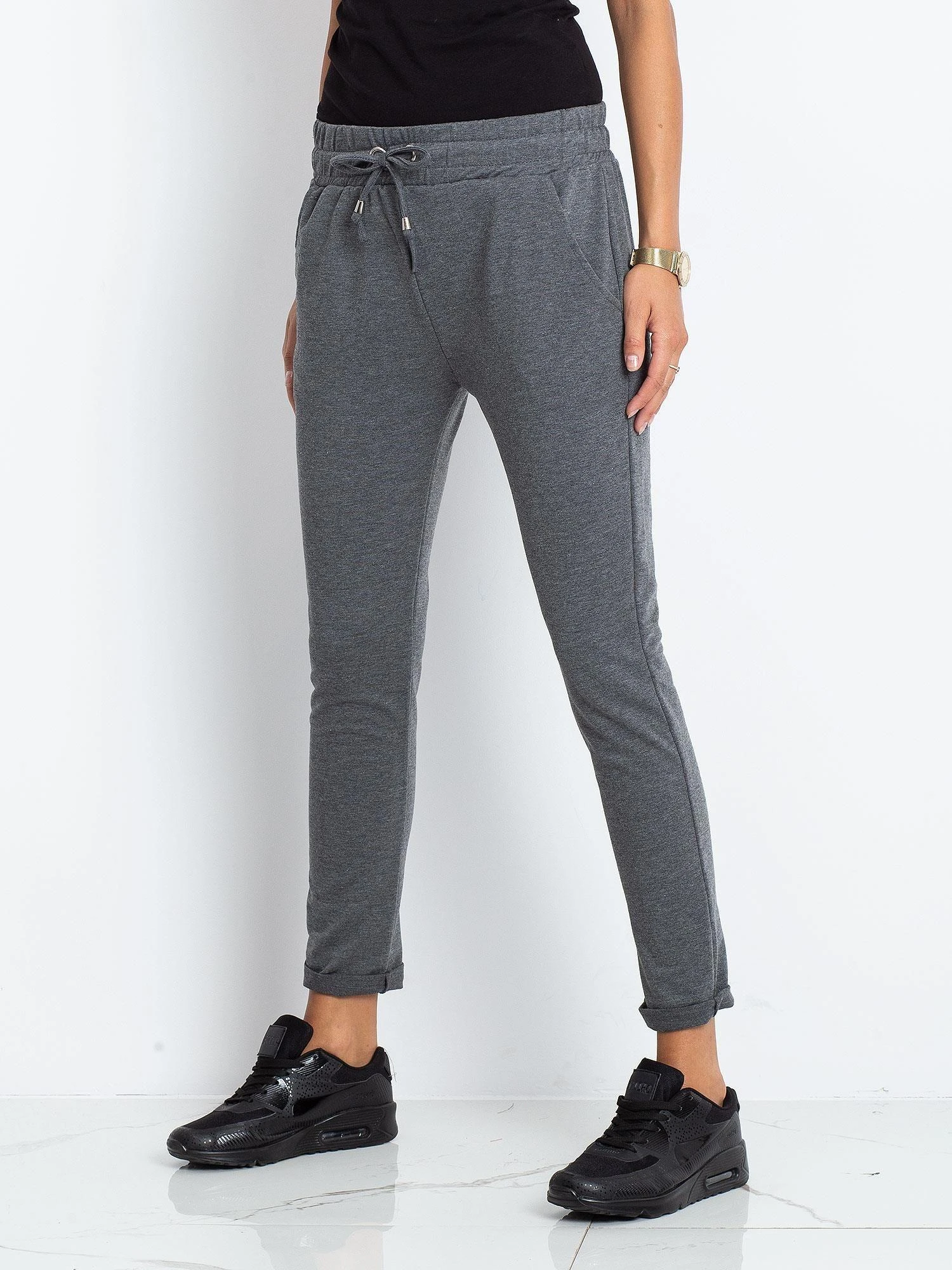 Basic Feel Good Sportinės kelnės - RV-DR-3698.09X - tamsiai pilkos