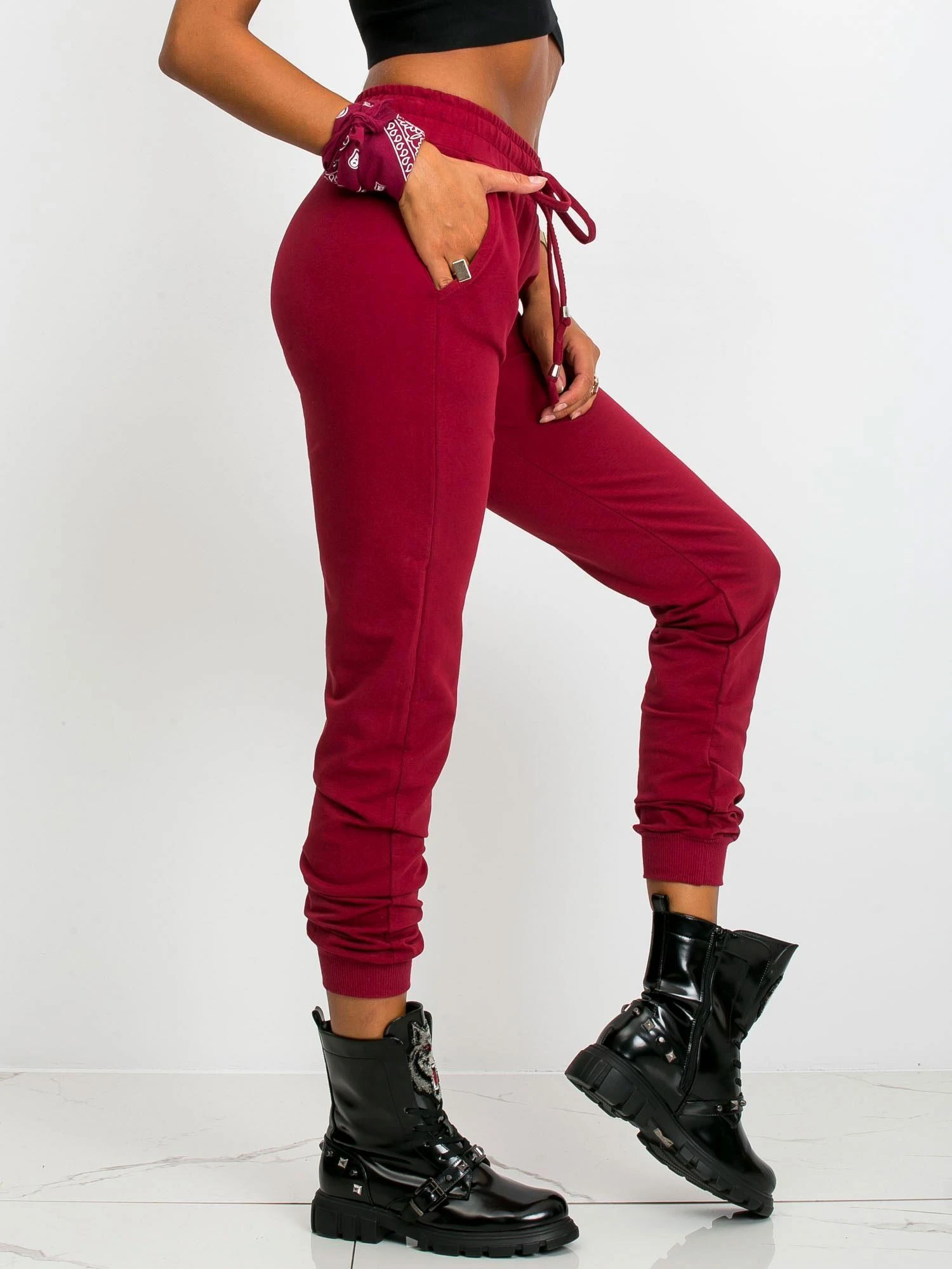 Basic Feel Good Sportinės kelnės-RV-DR-5040.04X-bordo