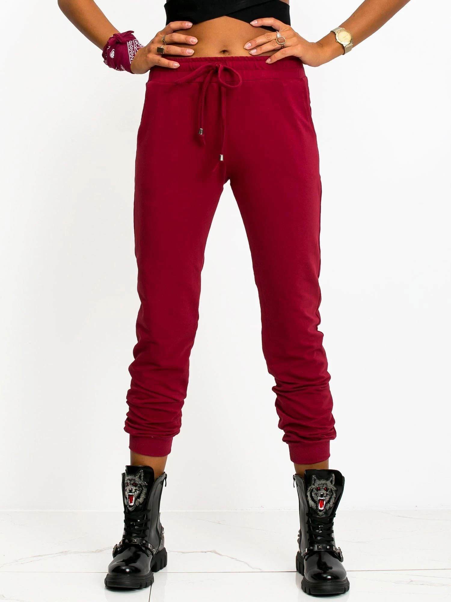 Basic Feel Good Sportinės kelnės-RV-DR-5040.04X-bordo