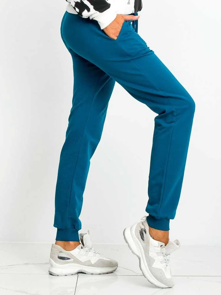 Basic Feel Good Sportinės kelnės - RV-DR-5040.05X - žalsvai mėlynos spalvos