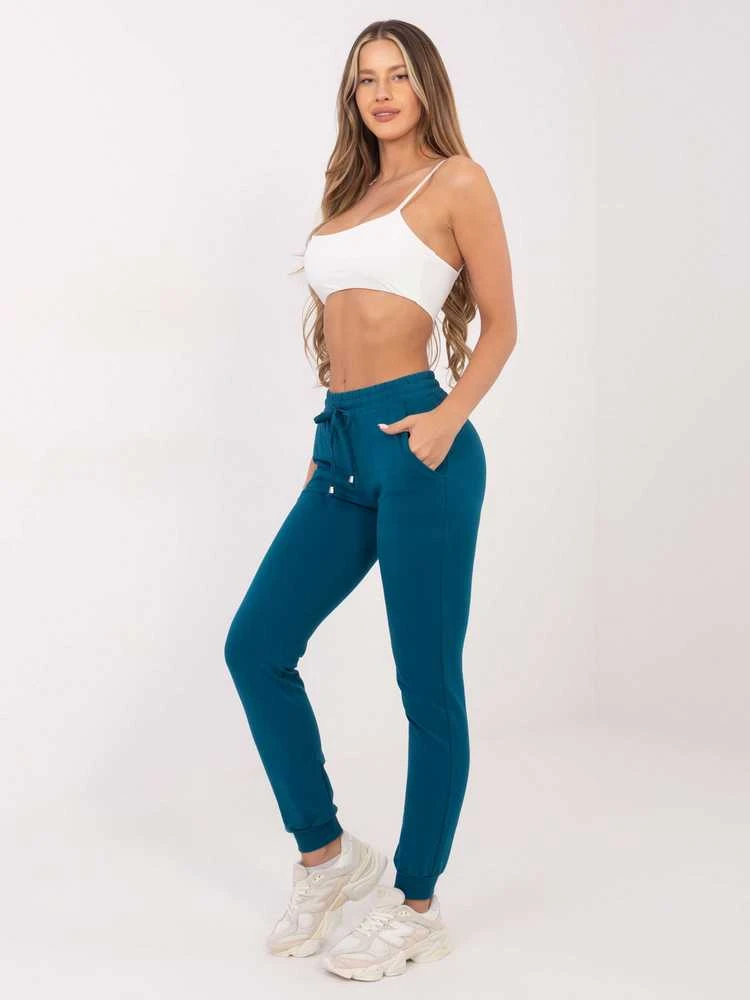 Basic Feel Good Sportinės kelnės - RV-DR-5040.05X - žalsvai mėlynos spalvos