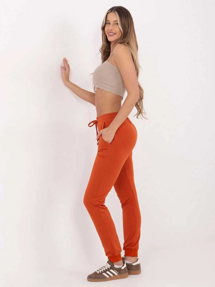 Basic Feel Good Sportinės kelnės - RV-DR-5040.07X - tamsiai oranžinės spalvos