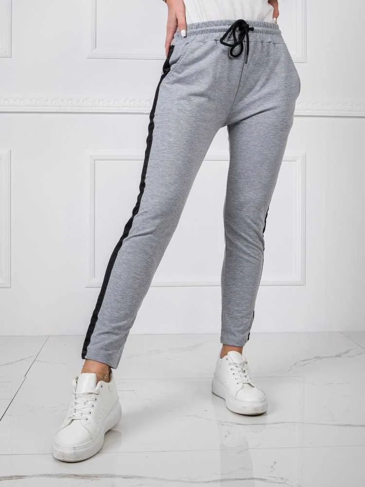 Basic Feel Good Sportinės kelnės - RV-DR-5371.38P - pilkos spalvos