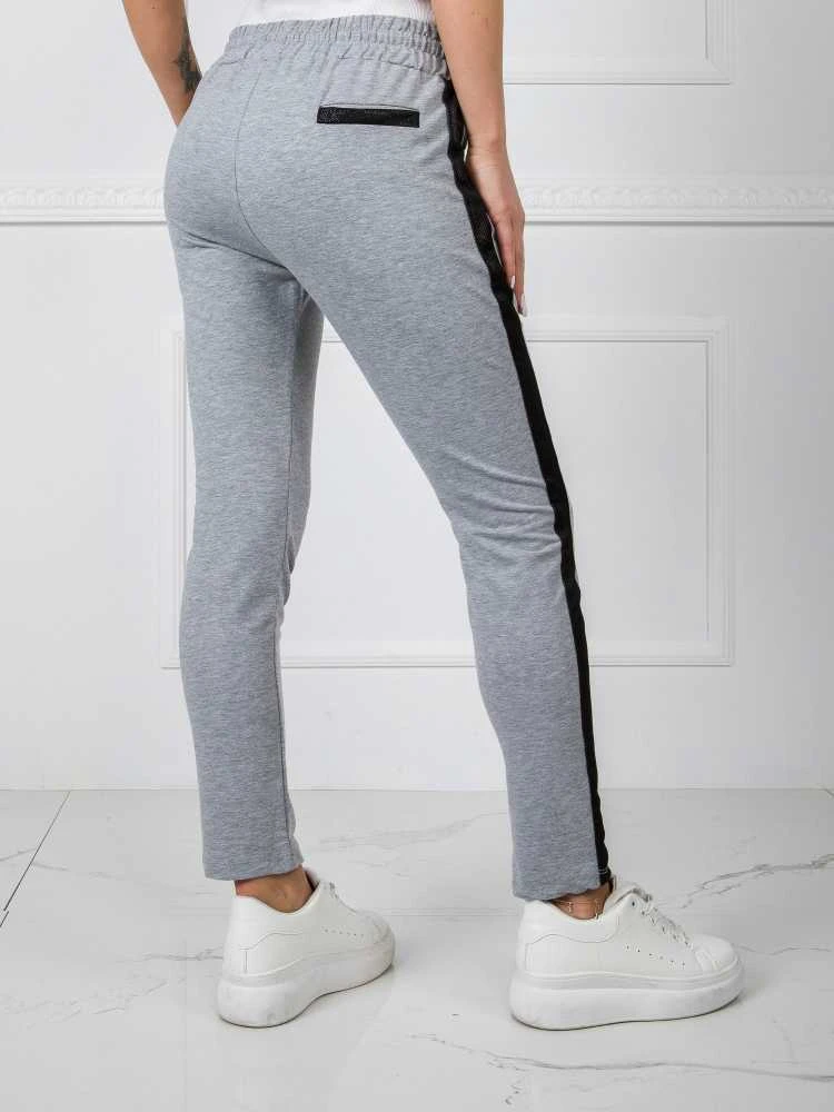 Basic Feel Good Sportinės kelnės - RV-DR-5371.38P - pilkos spalvos