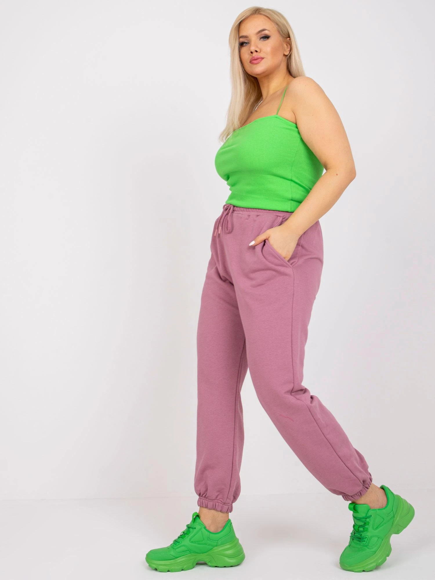 Basic Feel Good Sportinės kelnės-RV-DR-6331.86-tamsiai rožinės spalvos
