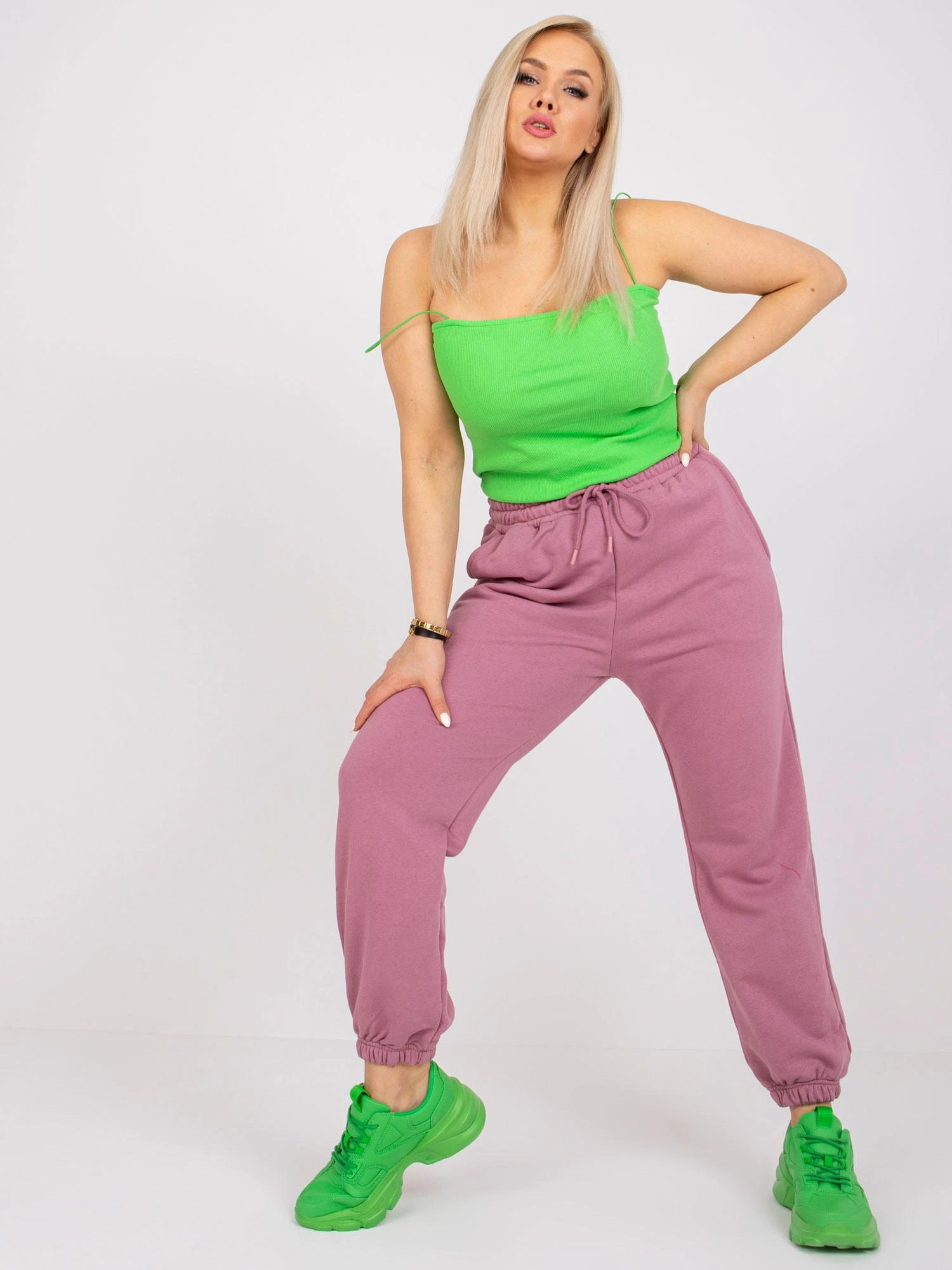 Basic Feel Good Sportinės kelnės-RV-DR-6331.86-tamsiai rožinės spalvos