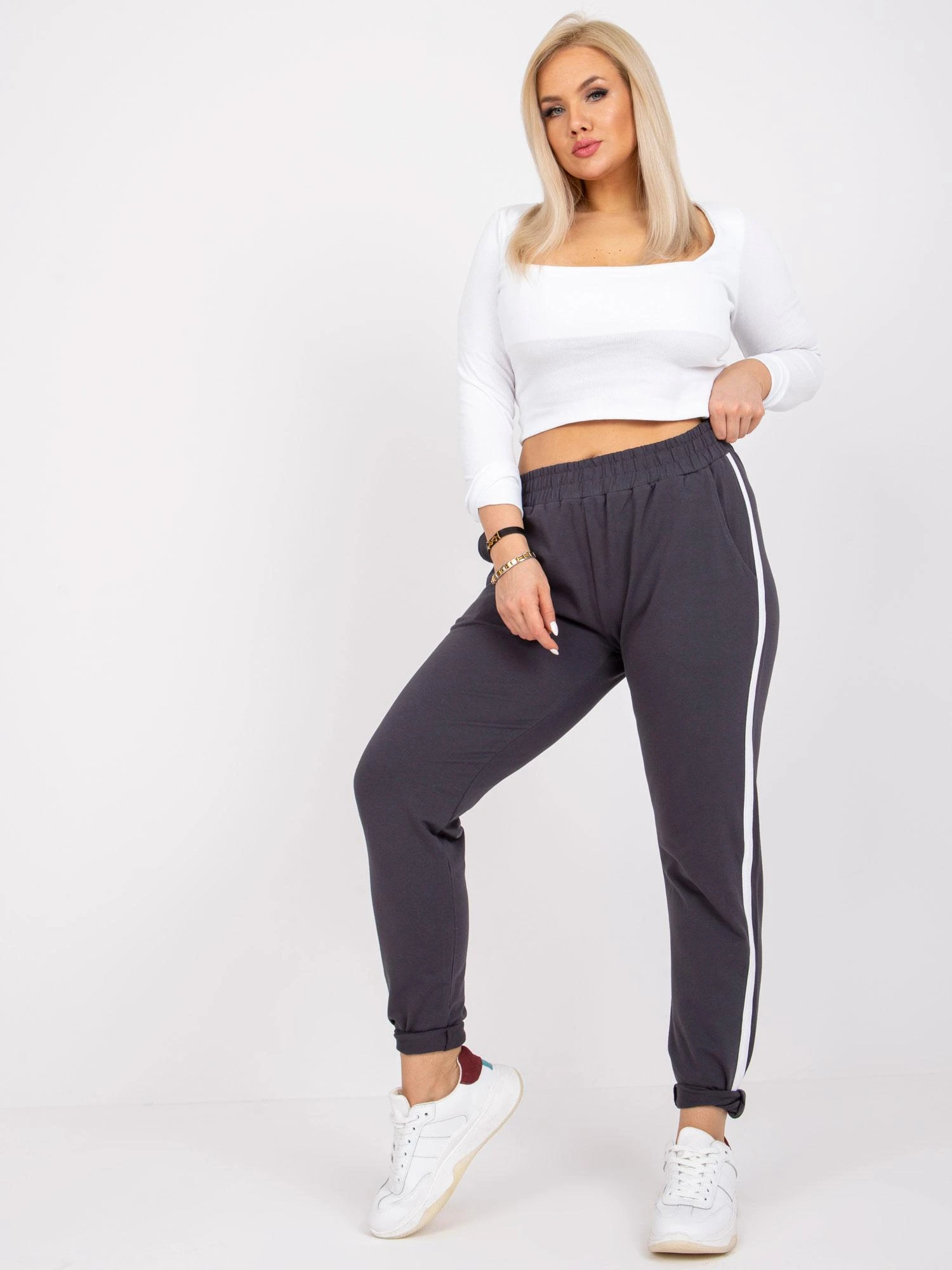 Basic Feel Good Sportinės kelnės-RV-DR-6643.95-grafitas