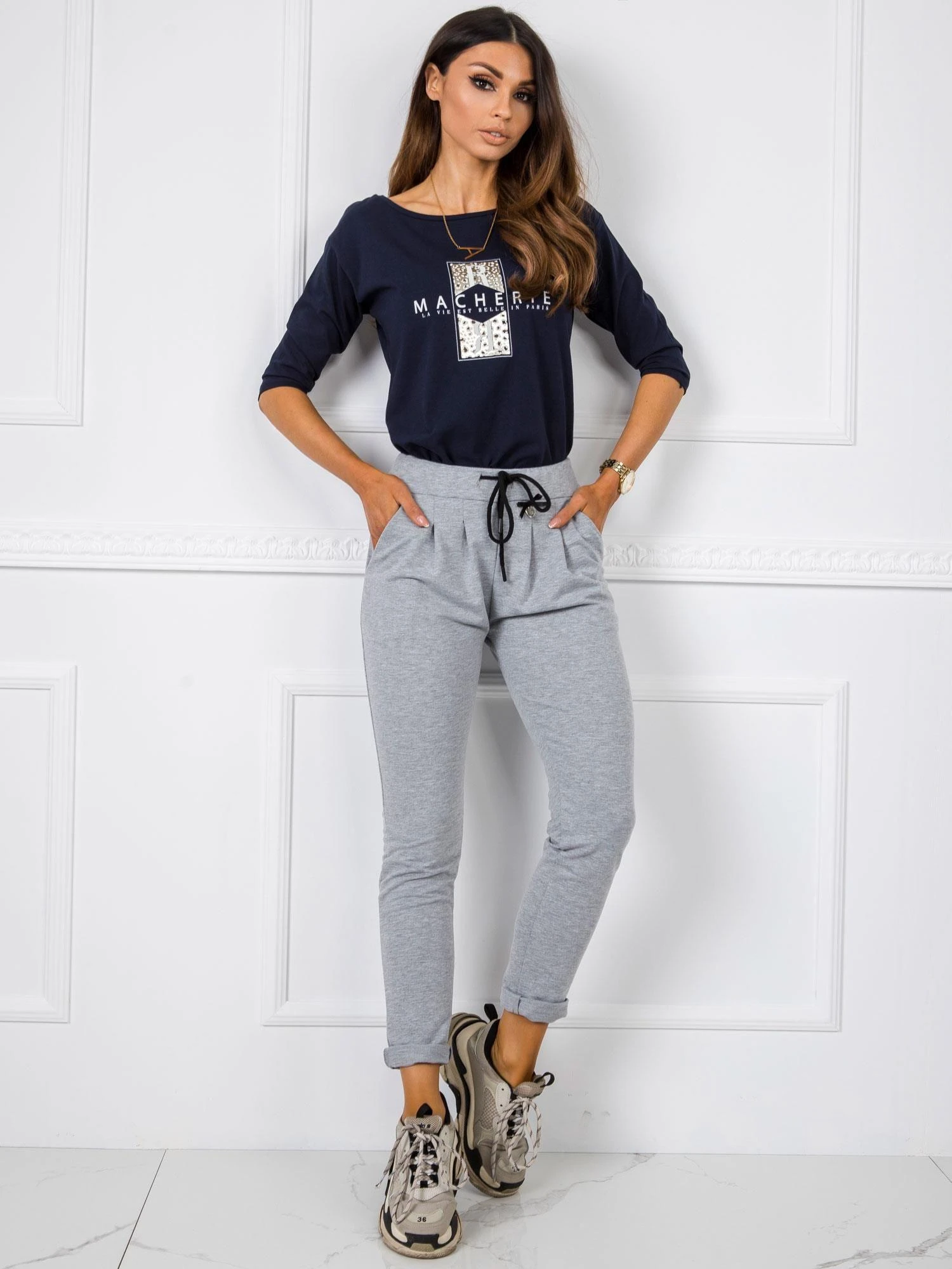 Basic Feel Good Sportinės kelnės-TP-DR-5477.88-pilkos