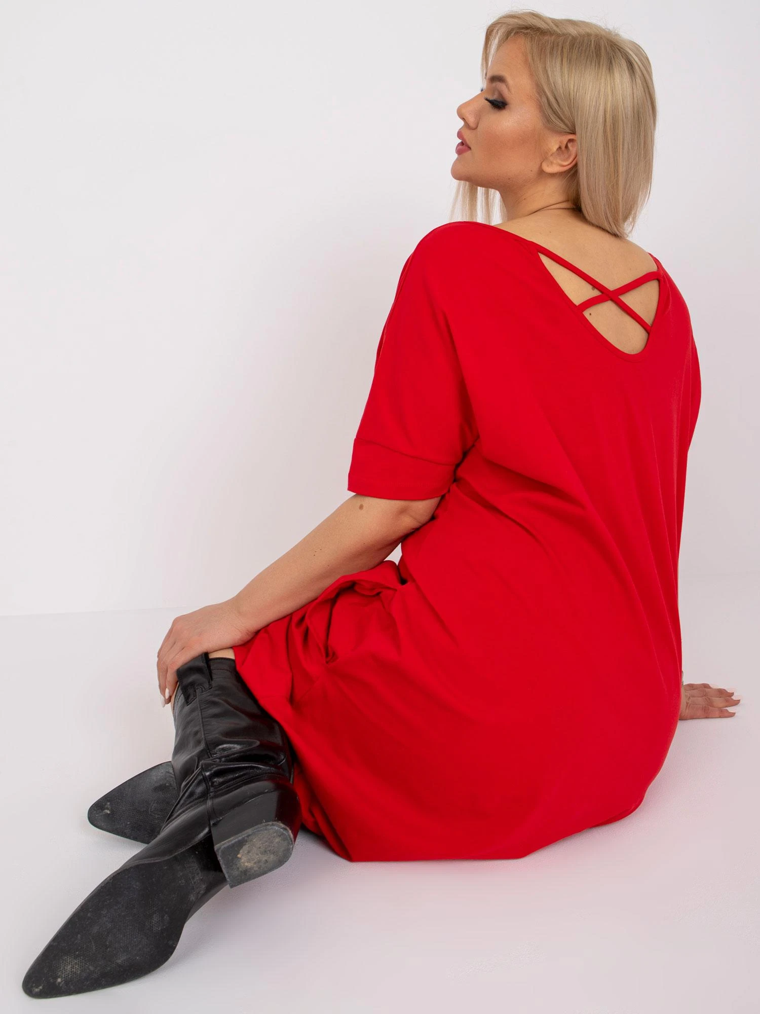Basic Feel Good Suknelė-RV-SK-6639.02X-raudona