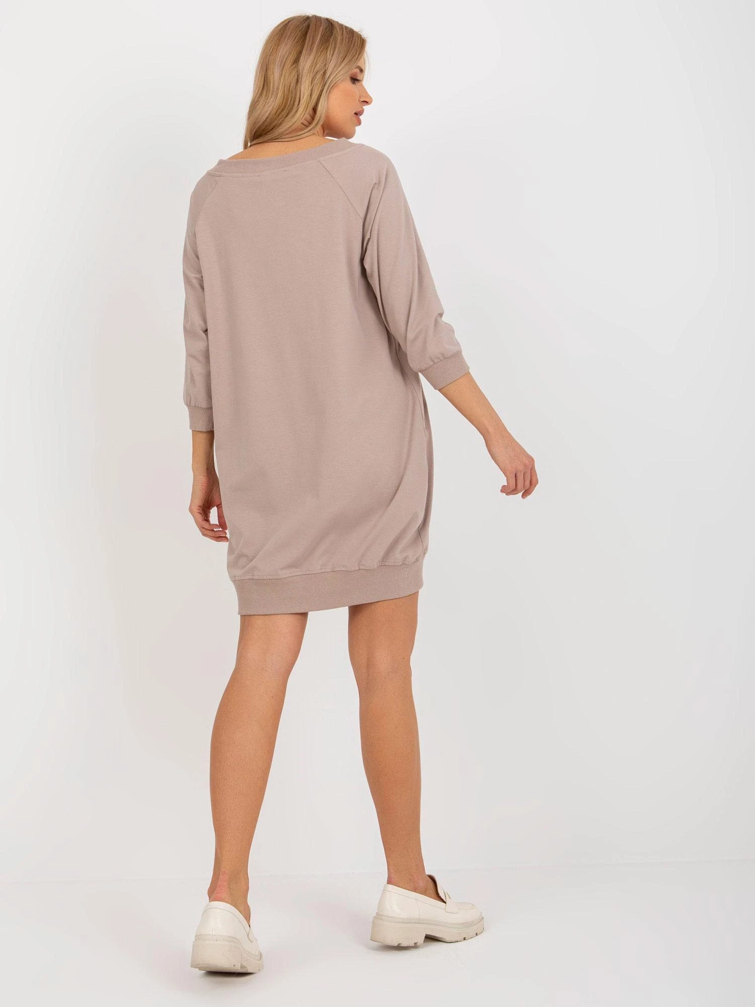 Basic Feel Good Suknelė-RV-SK-7203.35P-tamsiai smėlio spalvos
