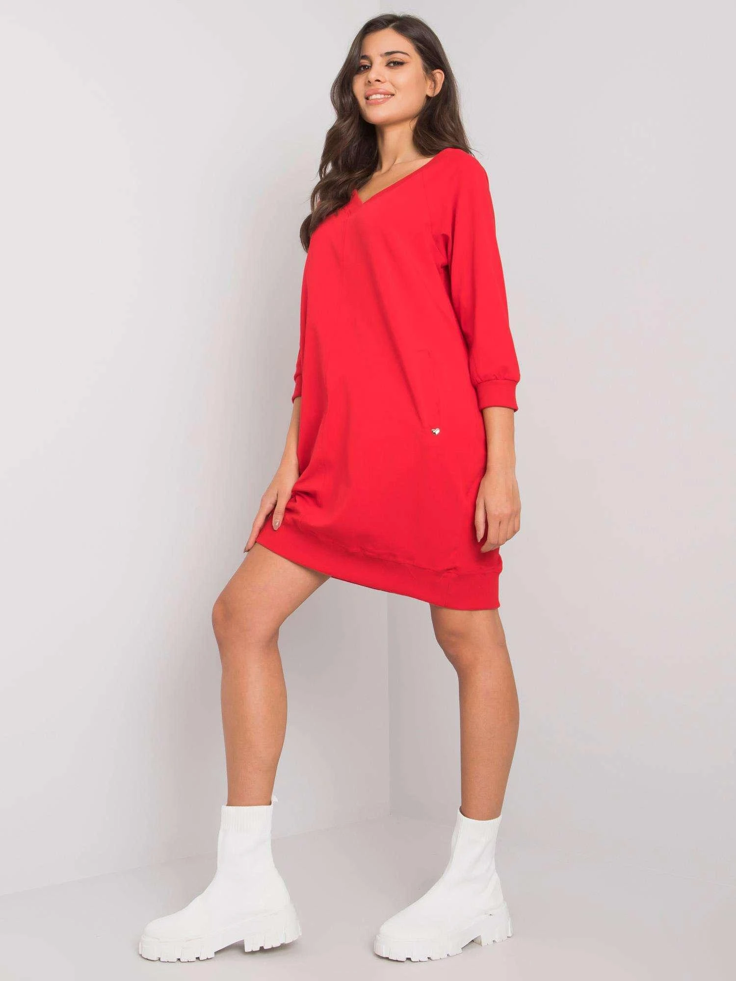 Basic Feel Good Suknelė-RV-SK-7203.35P-raudona