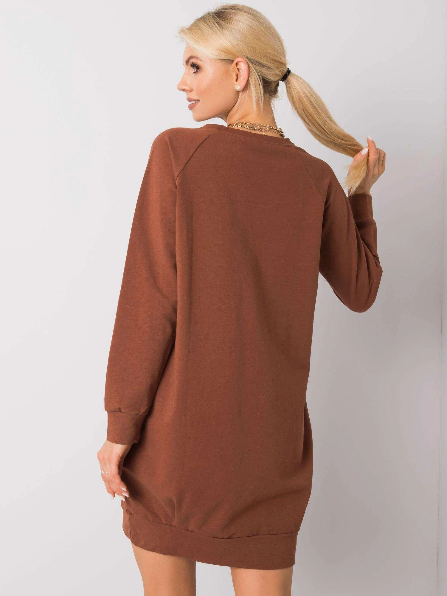 Basic Feel Good Suknelė-RV-TU-5184.93P-tamsiai ruda