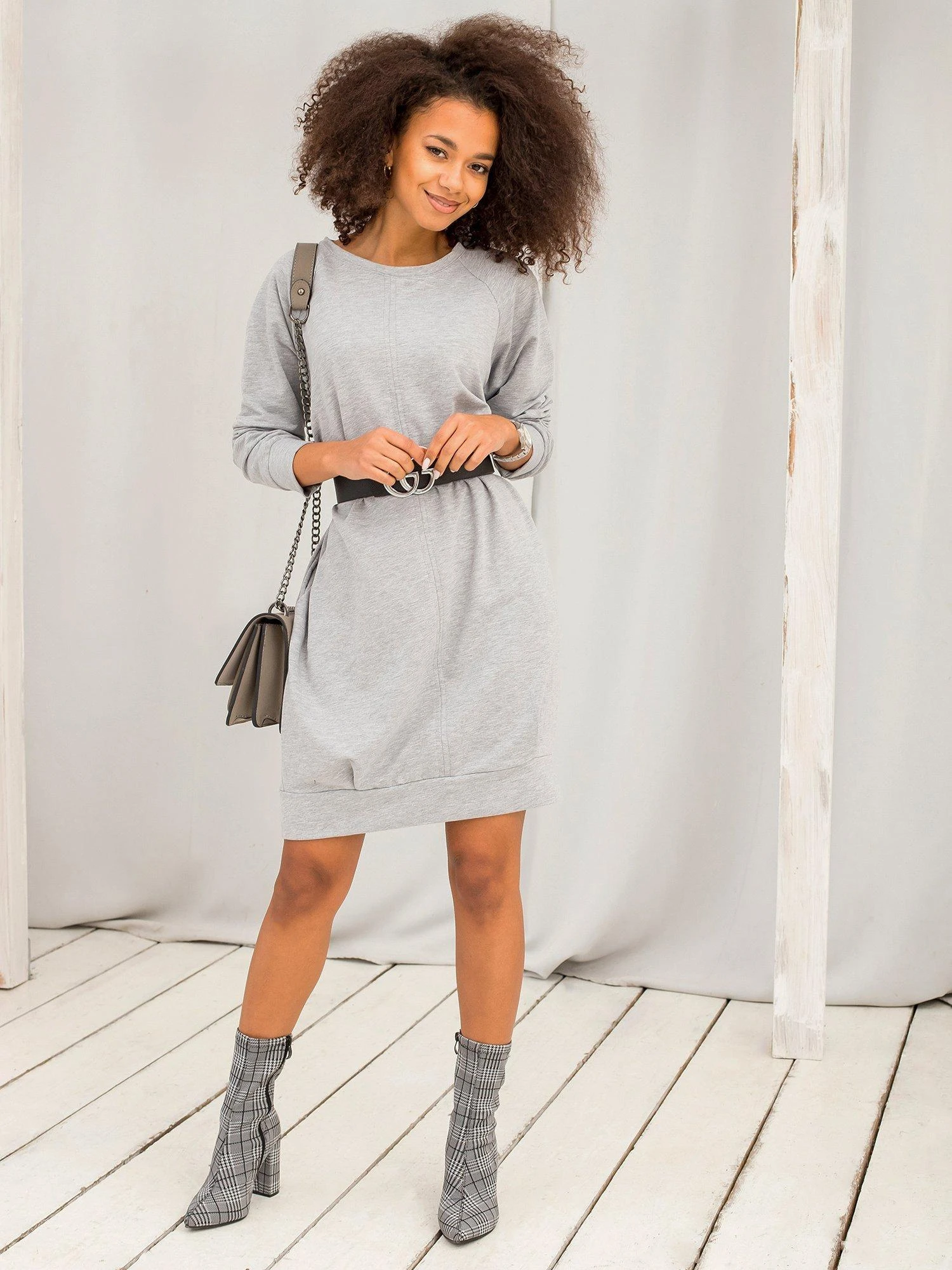 Basic Feel Good Suknelė-RV-TU-5184.93P-pilka