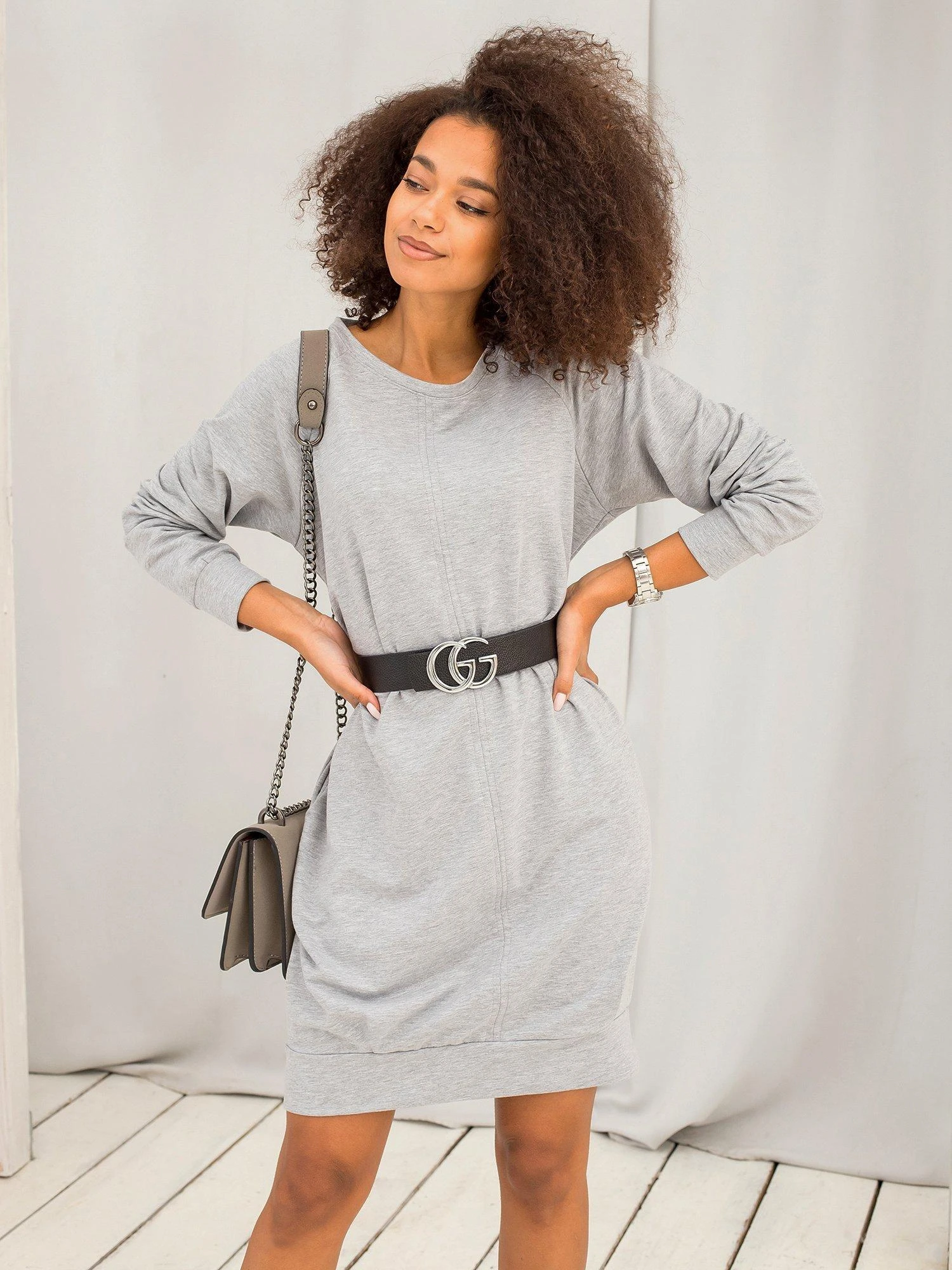 Basic Feel Good Suknelė-RV-TU-5184.93P-pilka