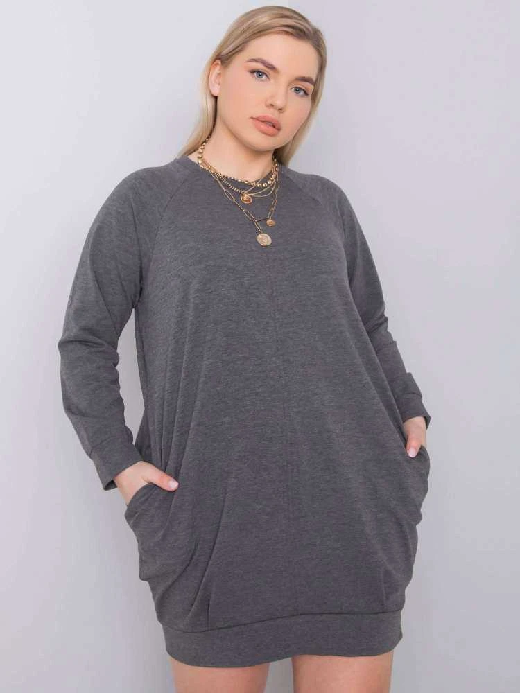 Basic Feel Good Suknelė-RV-SK-6296.99-tamsiai pilka